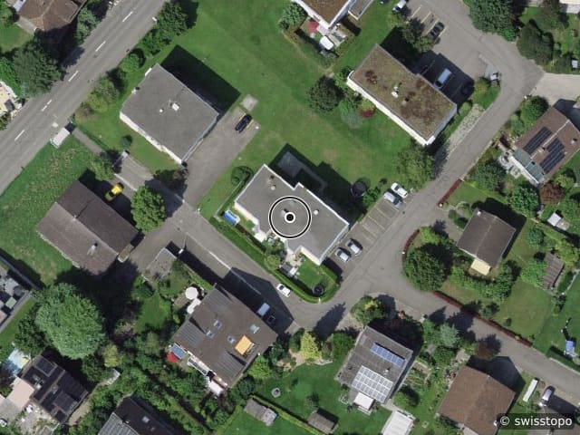 Vue aérienne de l’emplacement – Unterhof 6, 8595 Altnau