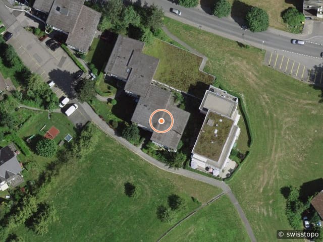 Luftbild der Lage – Obgardirain 7, 6043 Adligenswil