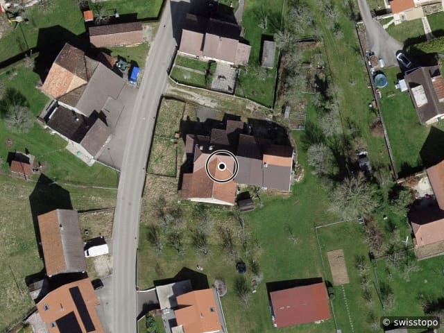 Luftbild Route de Fahy 17, m²