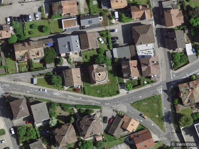 Luftbild Rue du Châtelard 23, Peseux