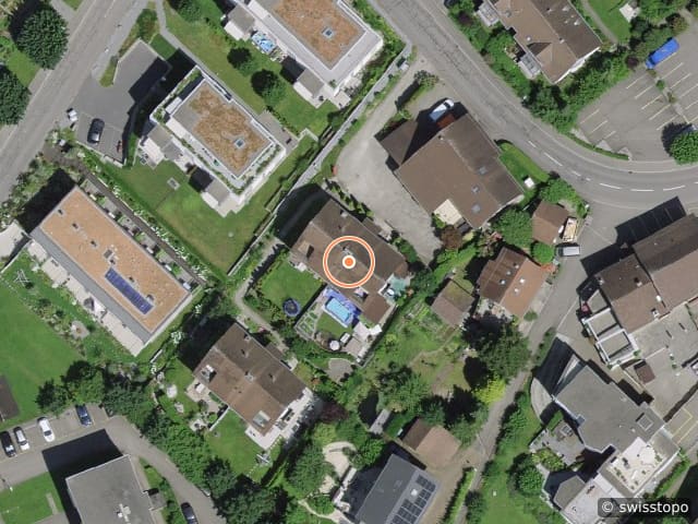 Luftbild Dorfstrasse 12, Oberrohrdorf