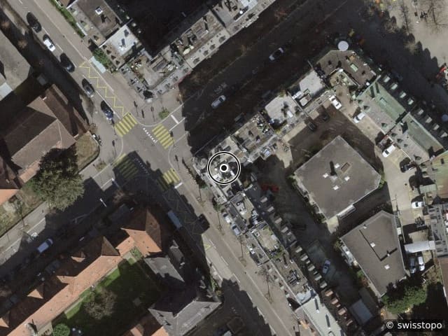 Vista aerea della posizione – Aemtlerstrasse 86, 8003 Zürich