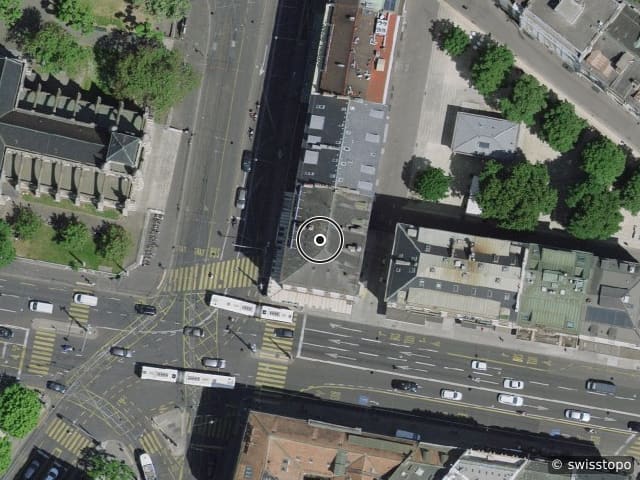 Luftbild Place de Cornavin 2, Genève
