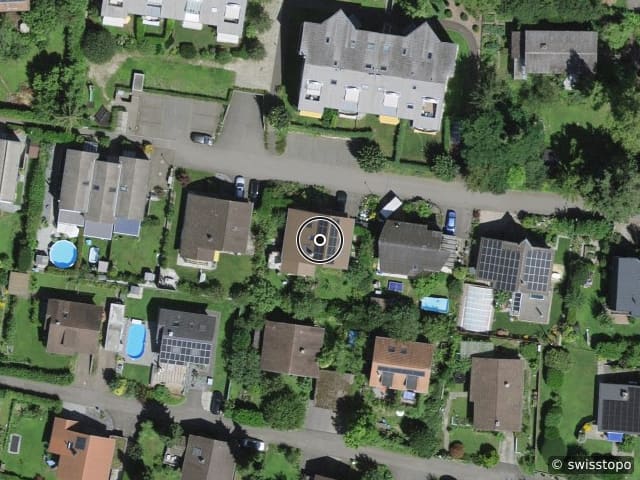 Vista aerea della posizione – Dahlienweg 7, 5018 Erlinsbach