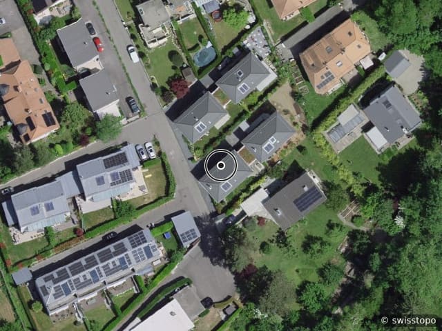 Luftbild der Lage – Chemin Blondel 11C, 1212 Lancy