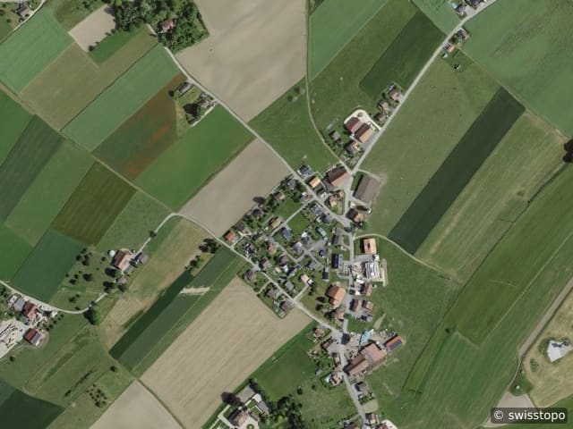 Luftbild Pré-Pury 46, Middes