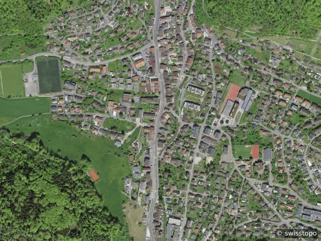 Luftbild: das Gebiet