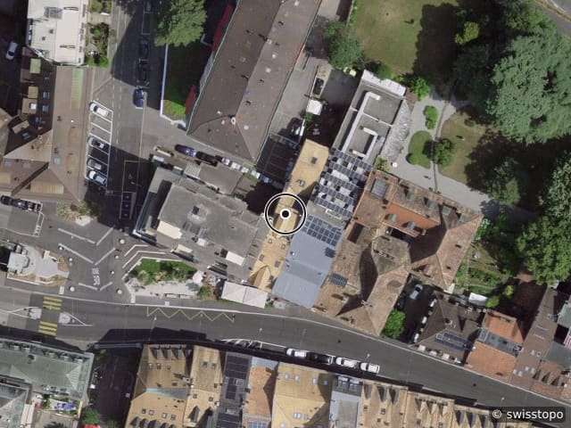 Luftbild der Lage – Rue d'Italie 24, 1800 Vevey