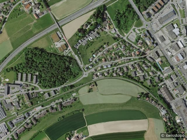 Luftbild Granges-Paccot