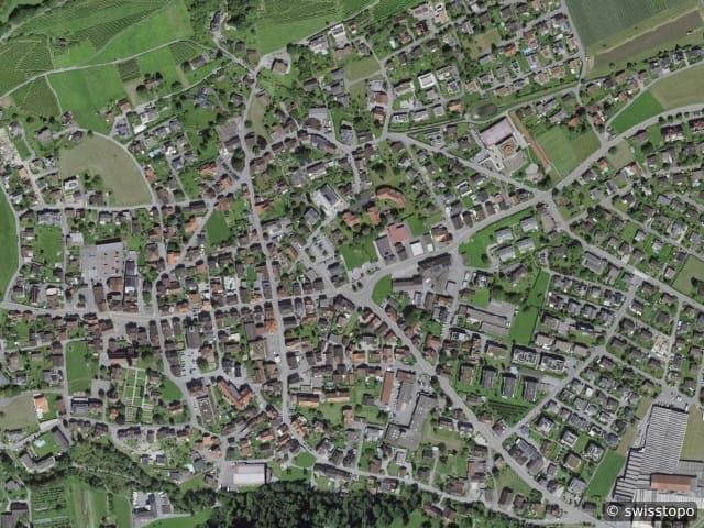 Luftbild Ort s Wislistrasse 2c, Berneck