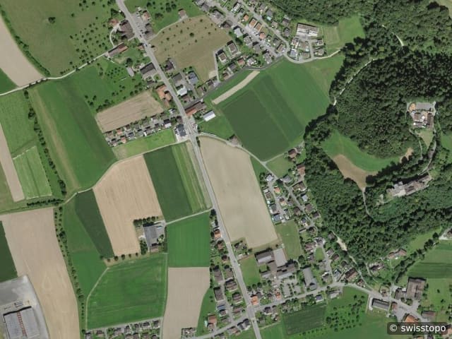 Luftbild der Lage – 4806 Wikon