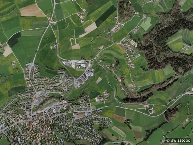 Luftbild: das Gebiet