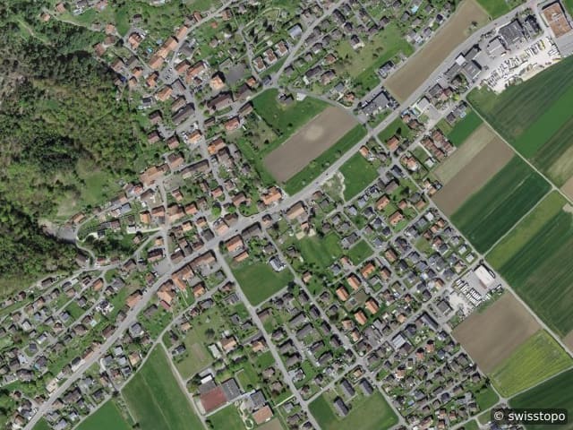 Vista aerea: la zona