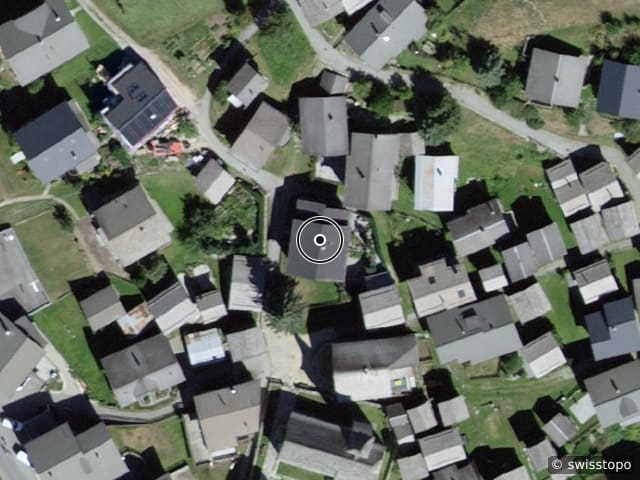 Vista aerea della posizione – Dorfgasse 32, 3997 Bellwald