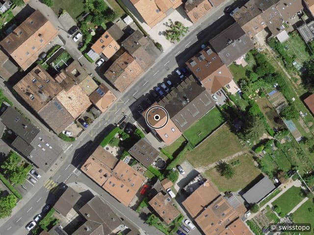 Luftbild rue de Bernex 293A, Bernex
