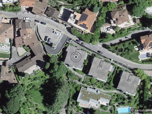 Luftbild via cortivo 14a, Castagnola