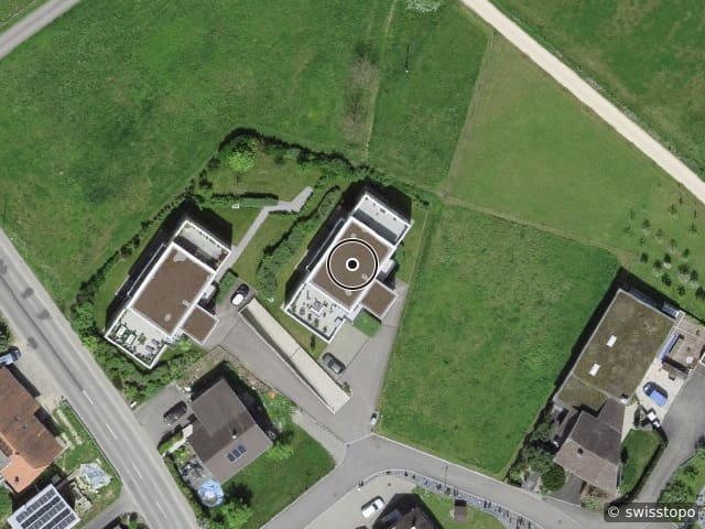 Luftbild der Lage – In der Spitzi 3, 4246 Wahlen b. Laufen