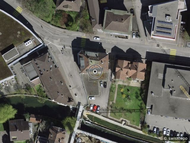 Luftbild der Lage – Rue de la molière 2, 2800 Delémont