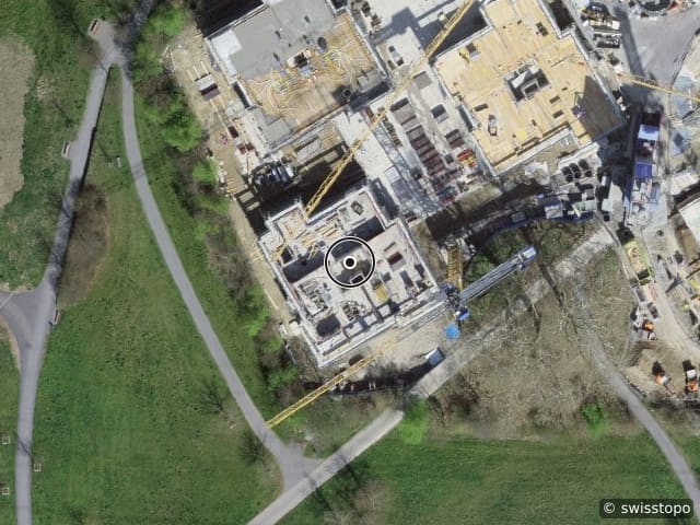 Vista aerea della posizione – Lorzenparkstrasse 9, 6330 Cham