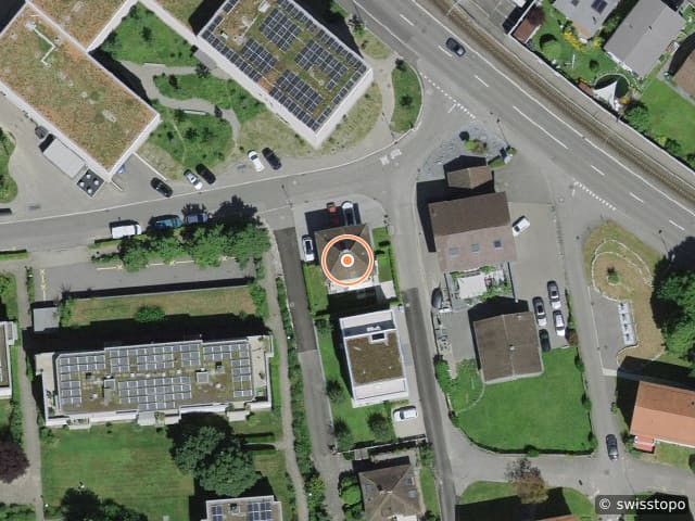 Luftbild der Lage – Zelgweg 1, 5034 Stein