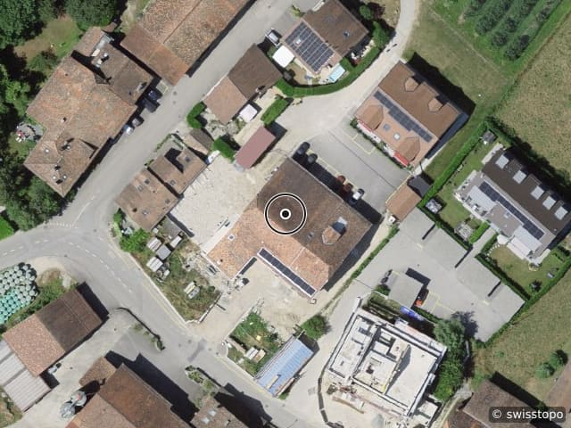 Luftbild der Lage – Rue du Village 1 C, 1277 Arnex-sur-Nyon