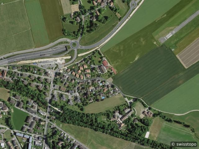 Luftbild Chem. des Pinceleuses 8, Areuse