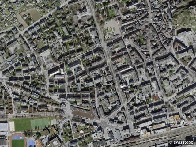 Luftbild Sion