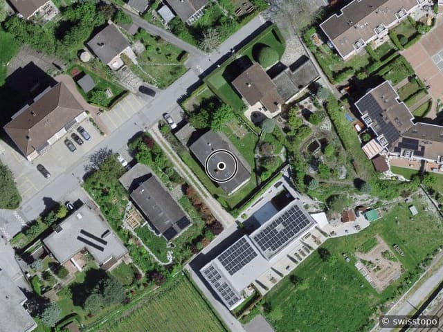 Luftbild Rue de Maison Rouge 13a, Sierre