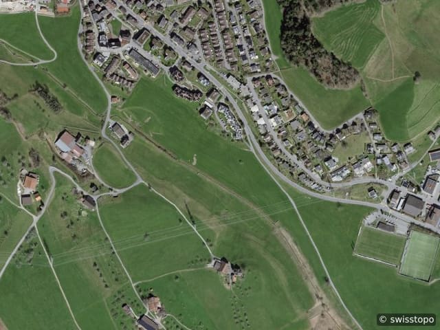 Luftbild: das Gebiet