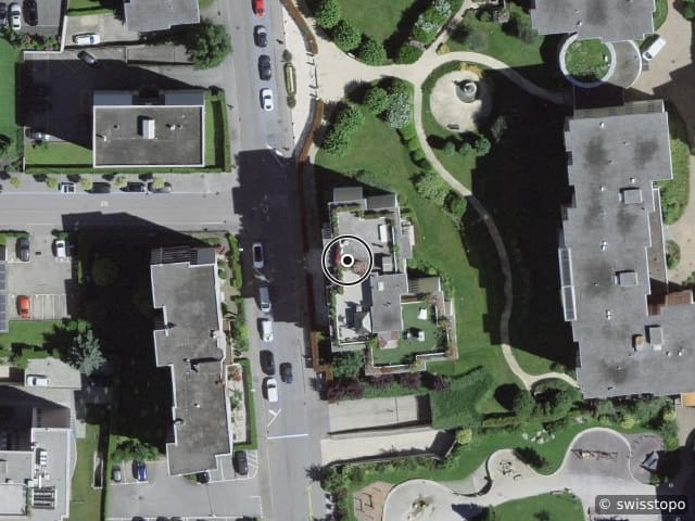 Luftbild der Lage – Via Luigi Taddei 4, 6962 Lugano