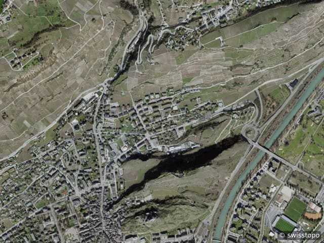 Luftbild Grimisuat