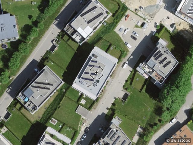 Luftbild Chemin des Prés-Verts 7, La Chaux-de-Fonds