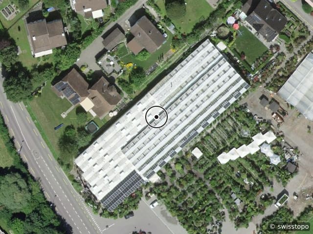 Luftbild der Lage – Surbparkweg 1, 5426 Lengnau