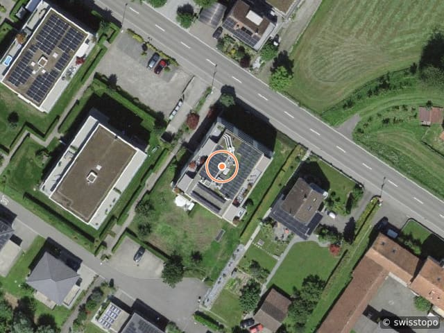 Luftbild Alte Landstrasse 24, Scherzingen