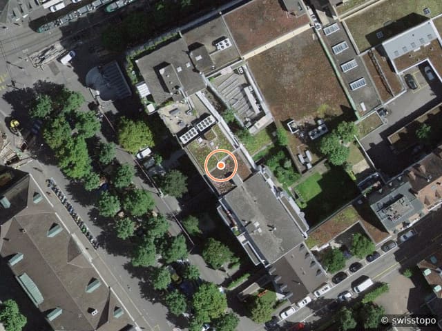 Luftbild Claragraben 60, 4058 Basel