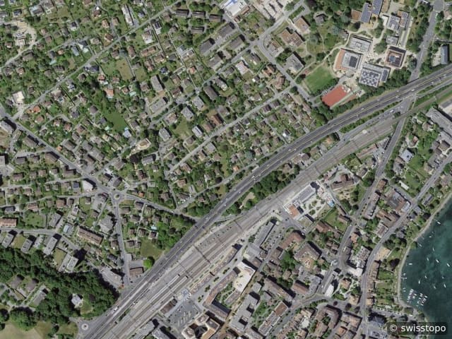 Luftbild Rue des cordeires 16b, Morges