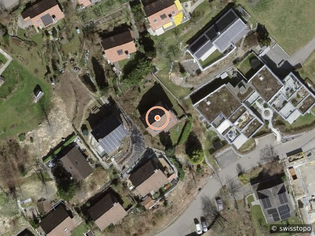 Luftbild der Lage – Binzholzstrasse 24, 8636 Wald