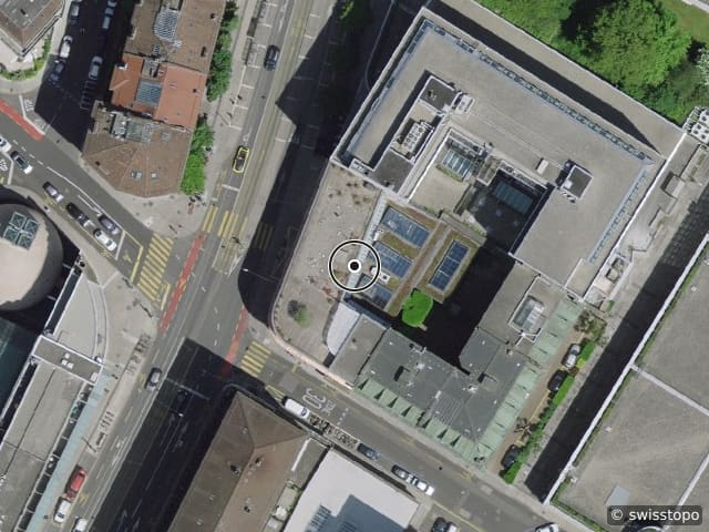 Luftbild Rue de Lausanne 78, Genève
