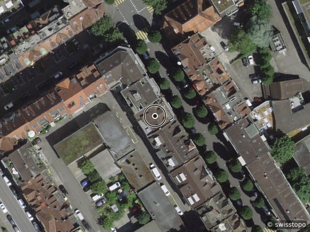 Luftbild der Lage – Bruchstrasse 58, 6003 Luzern