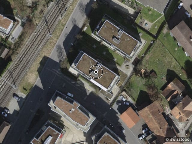 Luftbild der Lage – Merkurstr. 1, 8910 Affoltern a. A.