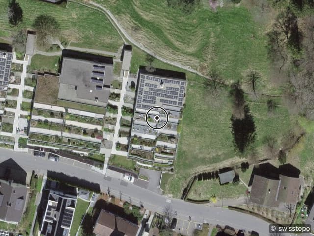 Aerial view of the location – Alte Landstrasse 40, 6314 Unterägeri