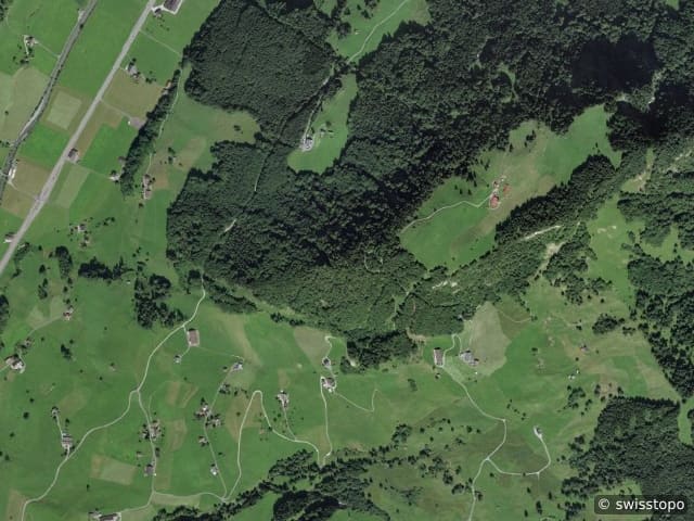 Vista aerea della posizione – Wolfenschiessen