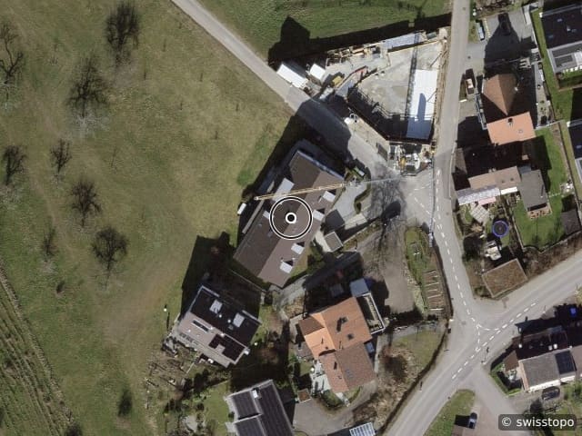 Vue aérienne de l’emplacement – Gibelstrasse 5, 8607 Aathal-Seegräben