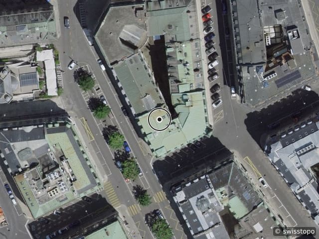 Luftbild Boulevard du théâtre 5, Genève