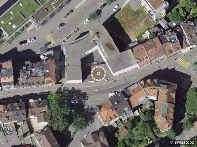 Luftbild Linsebühlstrasse 25, St. Gallen