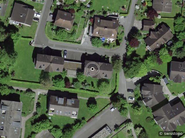 Luftbild der Lage – Bogenstrasse 10, 9470 Buchs