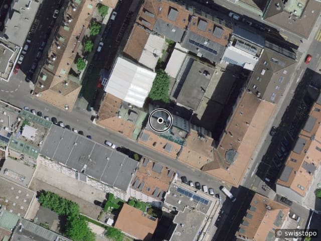 Luftbild Rue de Zurich 6, Genève