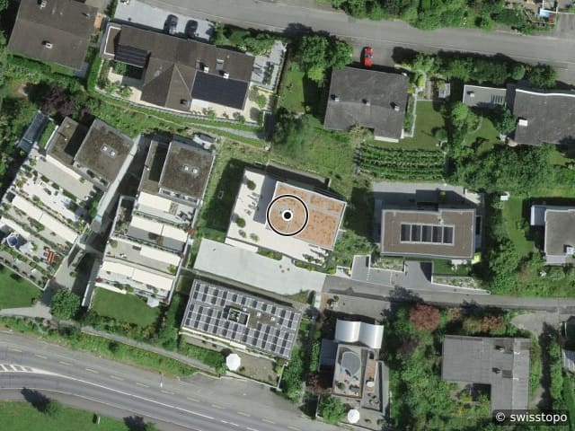 Luftbild der Lage – Buggenrain 8, 6043 Adligenswil