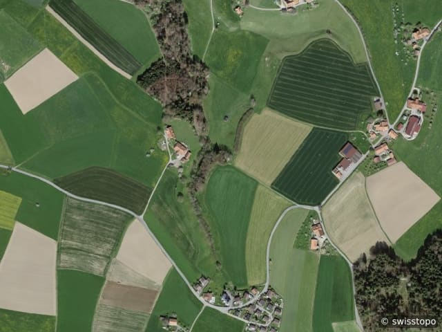 Luftbild Lanzenhäusern