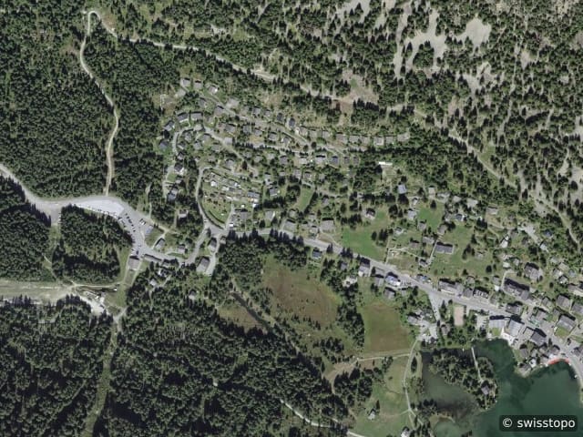 Luftbild Tirequeue 8, Champex-Lac